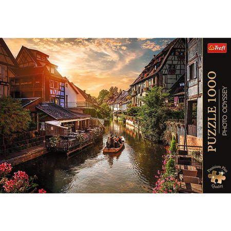 Puzzle Trefl 1000 Premium Plus Photo Odyssey Mała Wenecja w Colmar Francja 108163