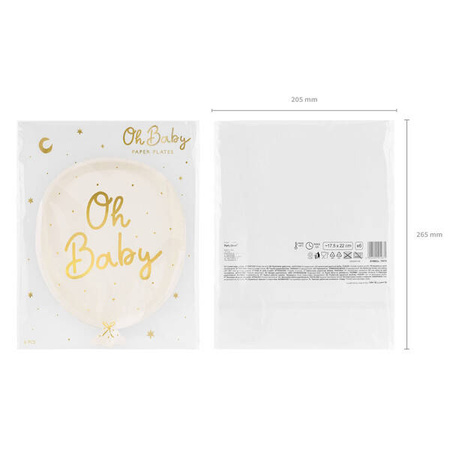 Talerzyki Oh baby mix 17,5x22cm 014671