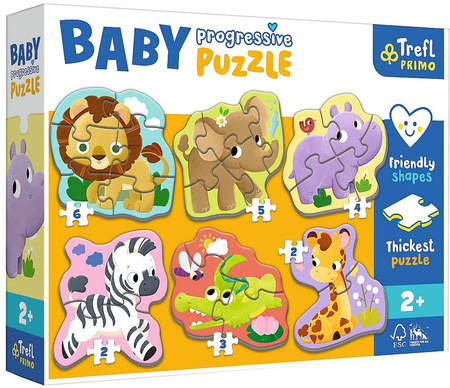 Puzzle Trefl Baby Progressive Safari 440027