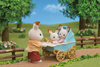 Sylvanian families 5432 zestaw bliźniaków królików + wózek