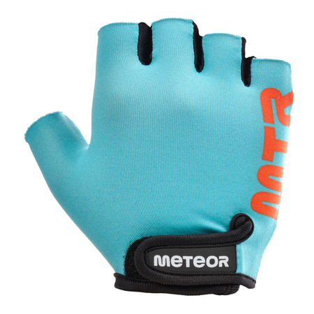 Rękawiczki rowerowe Meteor Kids XS One niebieskie 054110