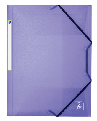 Teczka Oxford A4 2LIFE PP mix szeroka 354557
