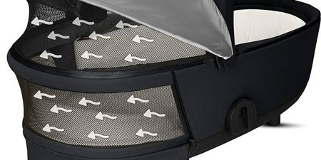 Cybex mios 2.0 zestaw 2w1 gondola + siedzisko premium black + stelaż rosegold 