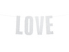 Baner Love srebrny 21x55cm 785328