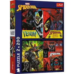 Puzzle Trefl 2x200 Dzień i noc Spidermana 133141