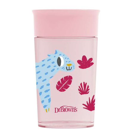 Dr. Brown's Kubek picie jak ze szklanki 300 ml różowy 323816