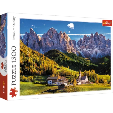 Puzzle Trefl 1500 Dolina Val di Funes Dolomity Włochy 261639