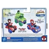 Marvel F1459/F1940 Spidey i przyjaciele Spidey z pojazdem Figurka 10 cm 974948
