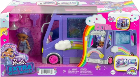Barbie HKF84 Extra auto z mini laleczką 102631