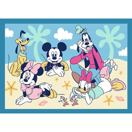 Puzzle Trefl 4w1 Zabawne zdarzenia Myszki Miki Disney 346695