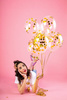 Balony z konfetti kółka 30cm złoty 6szt 173934