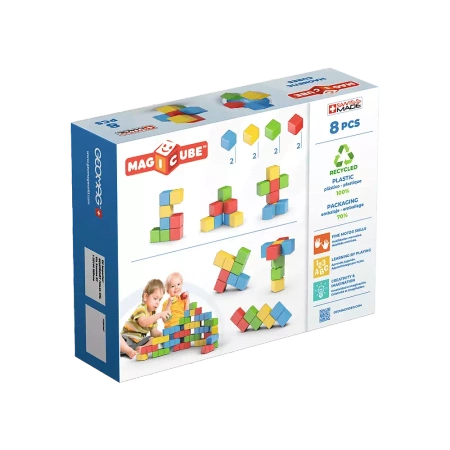 Geomag Magicube FullColor Recycled Try me Klocki magnetyczne 8el 000624