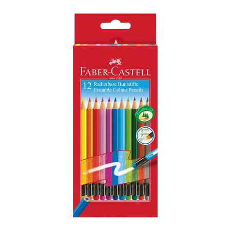 Faber-Castell Kredki z gumką 12kol 166122