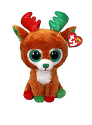 Łoś Renifer Tinseltoes Świąteczny Pupilki TY - 15cm373354