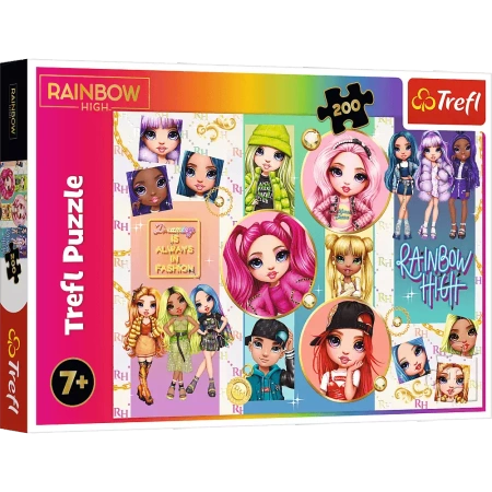 Puzzle Trefl 200 Przyjaźń Rainbow Hogh MGA 132892