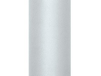 Tiul gładki, szary, 0,15 x 9m (1 szt. / 9 mb.)