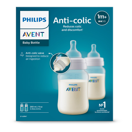Philips AVENT Butelka antykolkowa 260 ml 1m+ 2-pak 996743