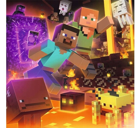 Puzzle Ravensburger 3*49el Minecraft 056217