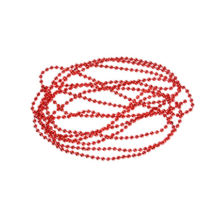 Łańcuch perełki 4 mm czerwony 226981