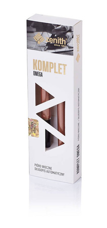 Kpl omega metalic w etui (pióro wieczne na naboje+dług)astra
