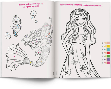 Książeczka BARBIE DREAMTOPIA KOLOROWANKA WEDŁUG KODU 341879