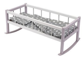 Kołyska dla lalek duża kolor z pościelą 001639 /4/