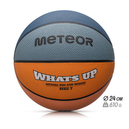 Piłka do kosza Meteor What's up 7 morski/pomarańczowy 065499