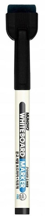 Mungyo marker suchościeralny mini z czyścikiem czarny