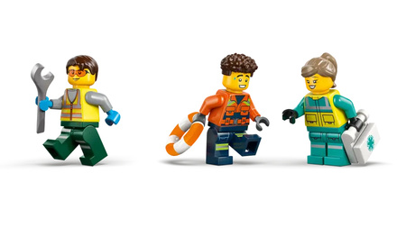 LEGO 60505 CITY Zestaw z samolotem,ciężarówką serwisową i poduszkowcem 056950