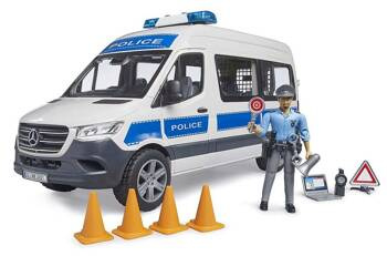 Bruder 02683 MB Sprinter policyjny z figurka policjanta światło/dźwięk 026837