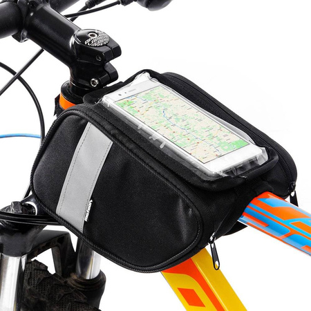Sakwa rowerowa na ramę z etui na telefon meteor torys 036598