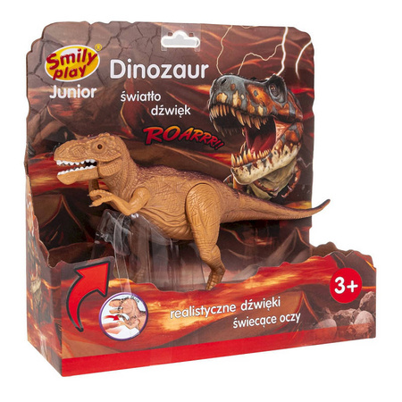 Dinozaur brązowy światło dźwięk Smily Play 839802