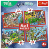 Puzzle Trefl 4w1 Podróże Treflików 346756