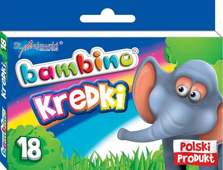 Maj kredki bambino świecowe 18kol pudełko 000201