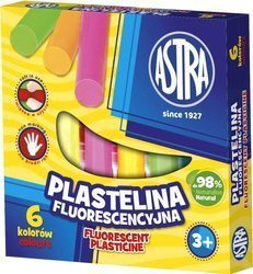 Plastelina 6kol fluo astra 030323
