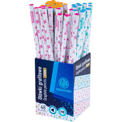 Ołówki grafitowe trójkątne HB ASTRAPEN Stars drum 183978