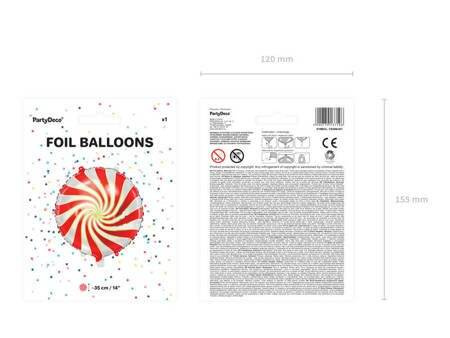 Balon foliowy Cukierek 35cm czerwony 137196