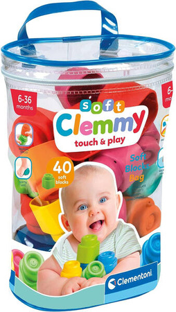 Clementoni Baby Clemmy woreczek 40 klocków 178780