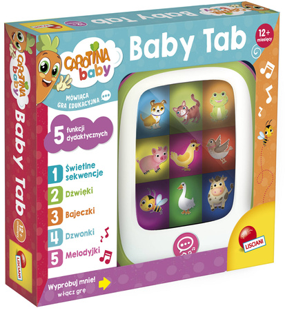 Lisciani Carotina Baby Tab z 5 funkcjami Dydaktyczny 089758