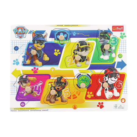 Trefl Zabawka drewniana Puzzle medium Paw Patrol spy 616309