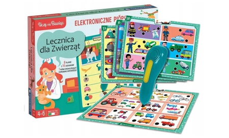 Clementoni Uczę się bawiąc! Mówiące pióro Lecznica dla zwierząt 503896