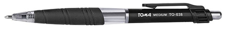 Długopis Toma automatyczny Medium TO-038 1mm czarny