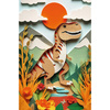 Puzzle Trefl 160 40-lecie Trefl Paper Art Dinozaur 400489