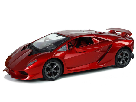 Auto sportowe wyścigowe R/C 1:18 Lamborghini Sesto Elemento czerwone 2.4G światło 756662
