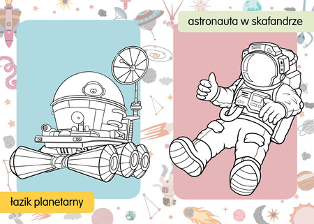 Książeczka Kolorowanka z tatuażami. Kosmos 075069