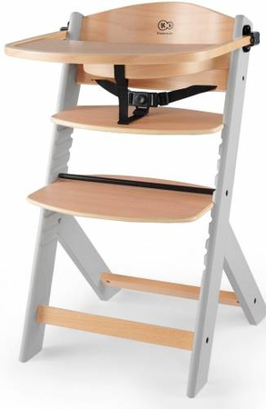 Kinderkraft krzesełko do karmienia enock drewniane szare nogi 915095
