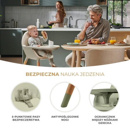 Kinderkraft Fini 2 Green Krzesełko do karmienia 924516