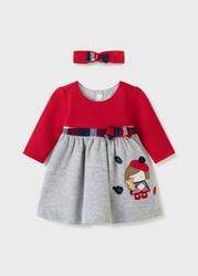 Mayoral Sukienka łączona ECOFRIENDS z opaską rozm. 18 m 86 kolor 84 rojo