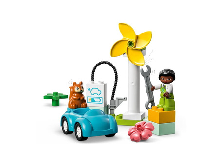 Lego 10985 Duplo Turbina wiatrowa i samochód elektryczny