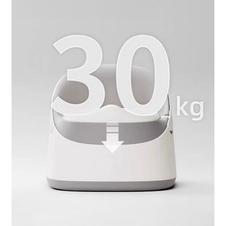 Ines&John Nocnik dziecięcy Premium white/grey/silver 497034